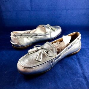 SOLD Coach Olympia Tassels Loafer sz 11 Silver NEW